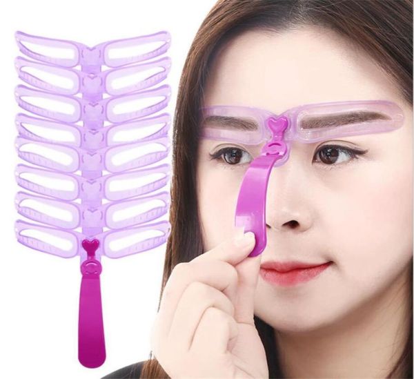 

reusable 8 in1 eyebrow shaping template helper eyebrow stencils kit grooming card eyebrow defining makeup tools9935641