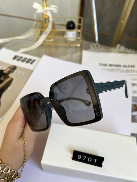 

f letter dark green square glasses large face fashion ins summer y2k individualized sunglasses female, White;black