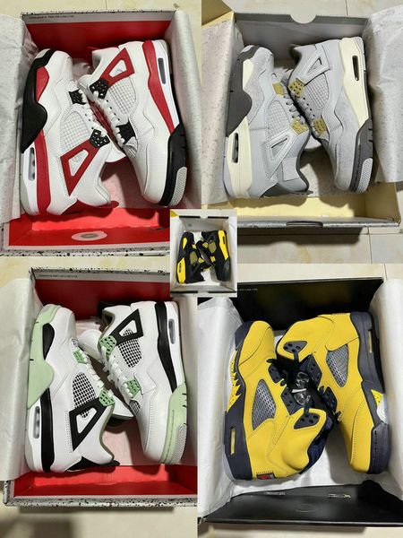 

jumpman 4 retro mik26 retro basketball shoes 4s iv secraft oil green thunder mens sports sneakers