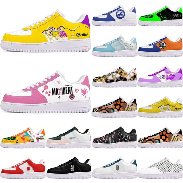 

DIY shoes winter fashionable autumn mens Leisure shoes one for men women platform casual sneakers Classic cartoon graffiti trainers comfortable sports 78022