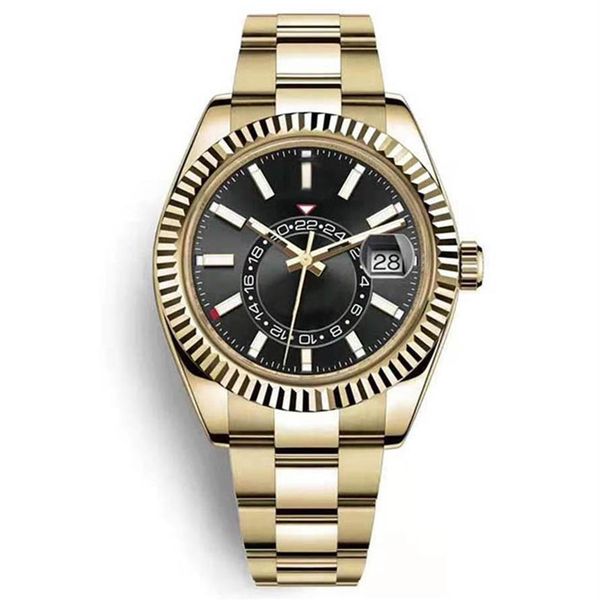 

diamond sky whole watch for man mens watches quarz movement black bezel bracelet watch men watches reloj montre de lusso304i, Slivery;brown