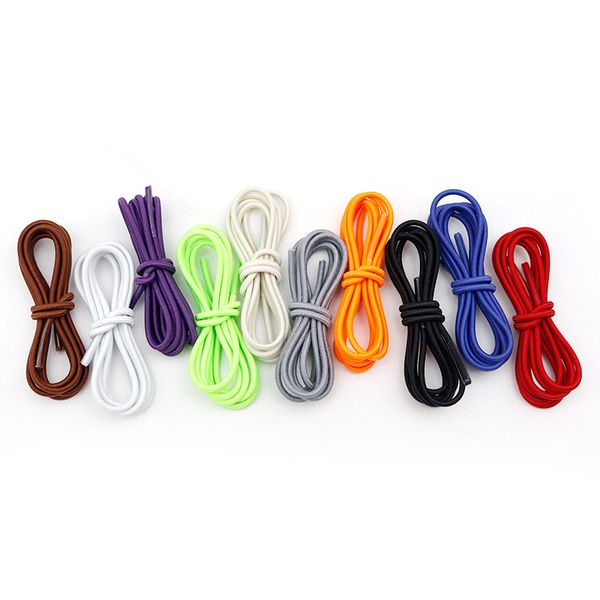 

elastic shoelaces 3mm 12 colors shoelaces children quick lazy laces 120cm rubber sneakers running shoelace, White;pink