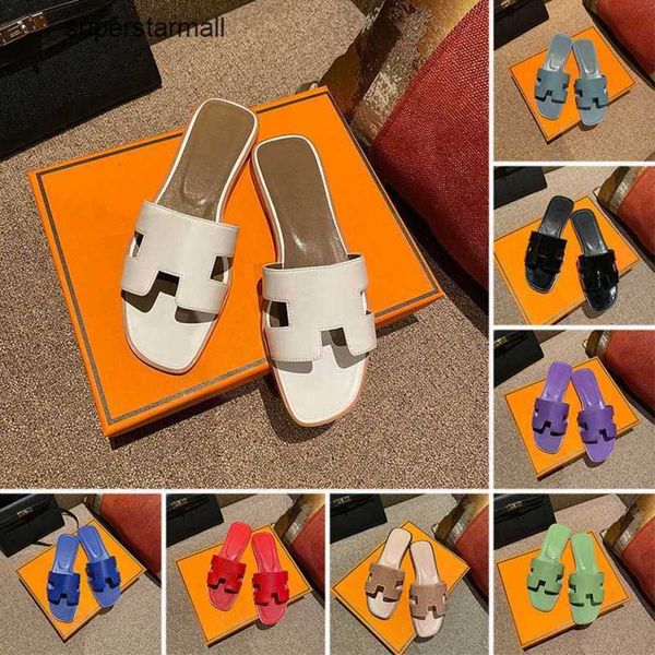 

slippers oran sandals women designer h sandal outdoor slippers crocodile skin flat flip flops fashion luxury lady loafers sandles rubber, Black