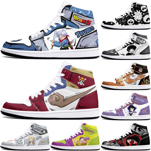 

New customized shoes diy sports basketball shoes 1s men women fashion anime customized figure sneakers 0001P058
