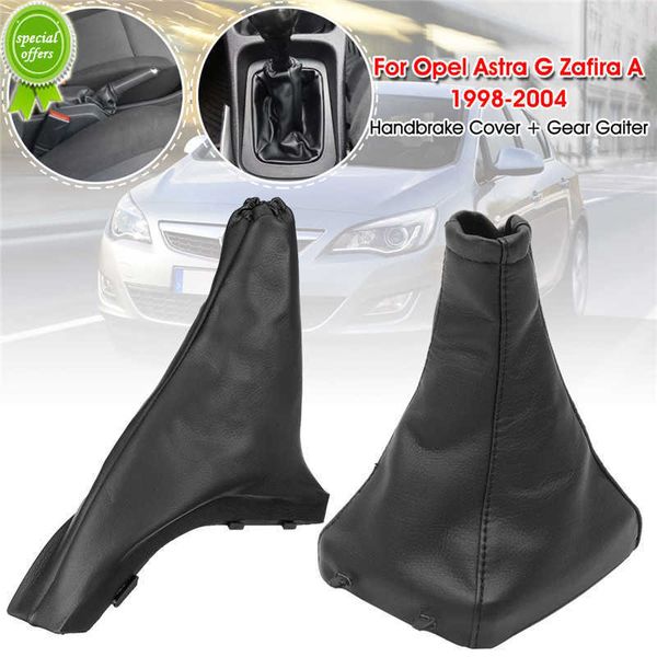 

new car gear shift collars gaiter dust cover #24430525 and handbrake grips cover #578412 90437203 for opel astra g mk4 1998-2009