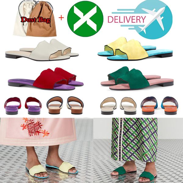 

quality designer sandals solid womens slippers ladies cartoon big head slide with box oran open toe orange genuine soft leather metal drill, Black