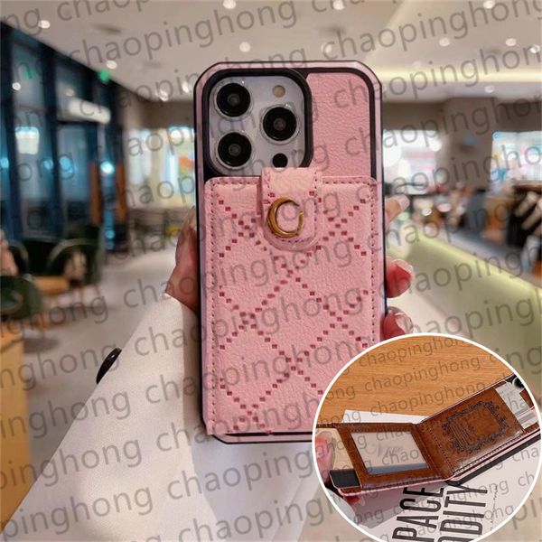 Wallet Phone Case Designer iPhone Case for iPhone 15 Pro Max Cases Apple iphone 14 Pro Max 13 12 11 15 Plus Cases Brand Leather Embossing Credit Card Holder Mobile Cover