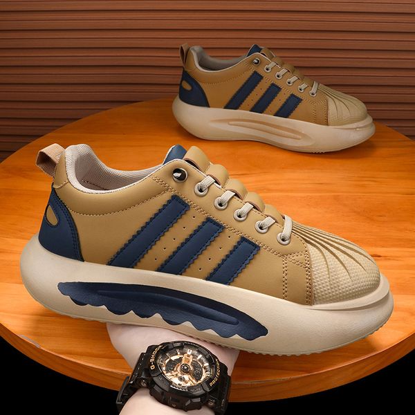 

2023 men women running shoes shell toe white green black brown mens trainers outdoor sneakers size 39-44 color39