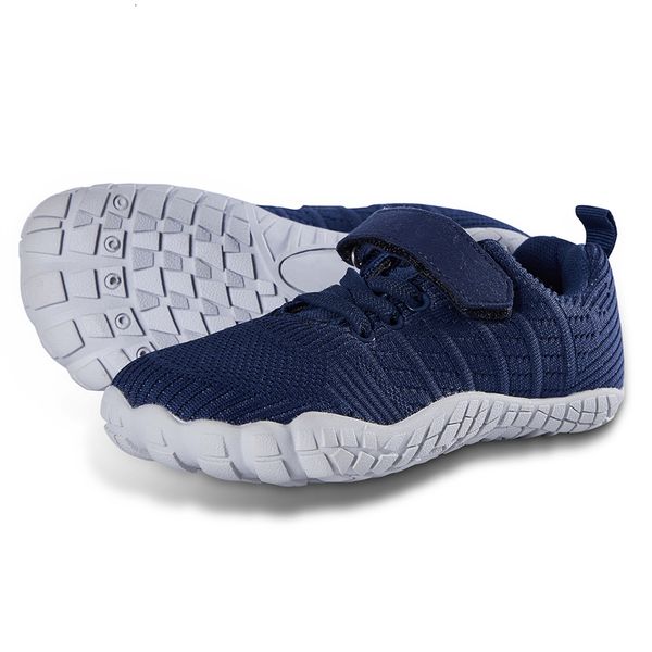 

sneakers zzfaber barefoot shoes kids flexible sneakers soft casual shoes for girls boys breathable mesh sports beach aqua flat shoes 230331, Black;red