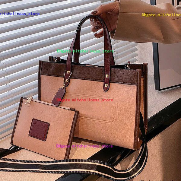 

large capacity tote bag single leather pu shoulder handbag crossbody bags fashion letter prints square shopping bag for women