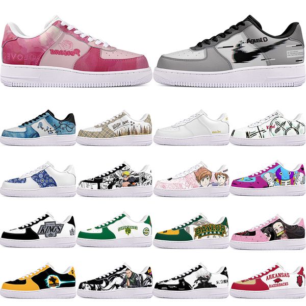 

DIY shoes winter lovely fashion autumn mens Leisure shoes one for men women platform casual sneakers Classic cartoon graffiti trainers sports 103481