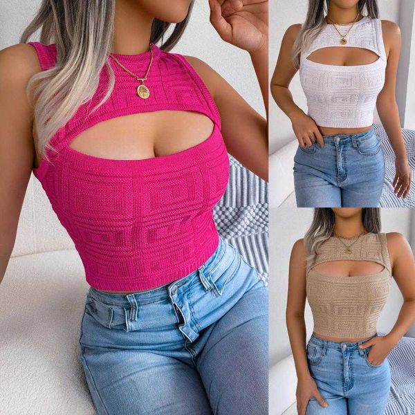 

ins style spring sweater and summer hollow sleeve tight for midriff, White;black