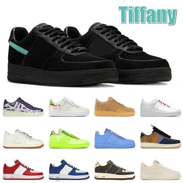 

1 x tiffany designer sneakers casual shoes skate low cut 07 shoe classic triple white skeleton purple wheat cactus jack mca volt brown mens, Black