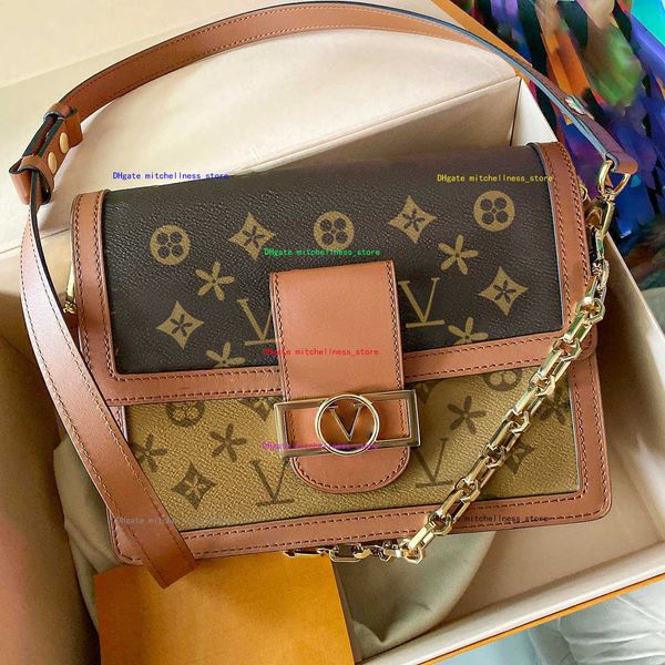 

womens mens m45958 m45959 dauphine pochette bags fashion designer purses two shoulder straps handbag envelope crossbody clutch luxury
