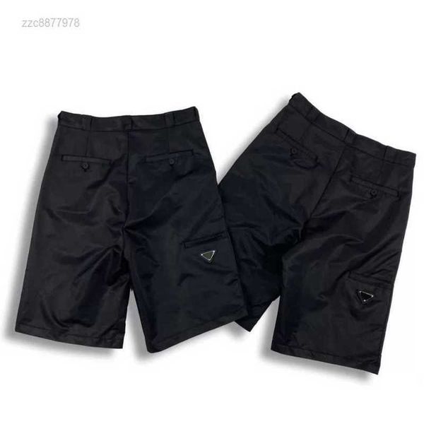 

prad men's shorts mens shorts pant classic street sweatpants basic zipper pocket double hook couple nylon rome soft and breathable summ, White;black
