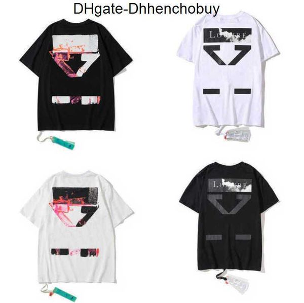 

mens fashion t luxury shirt brand white tees shirts couple t-shirt designer men women cotton sweatshirt black arrow badge t-shirts casual s, White;black