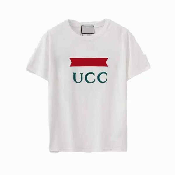 

designer of luxury tshirt brand t shirt clothing spray letter short sleeve spring summer tide men and women tee sh88, White;black