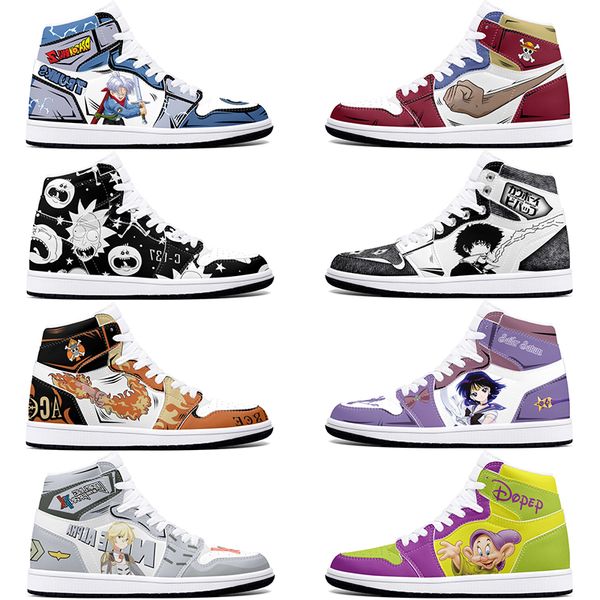 

New classics customized shoes diy sports basketball shoes 1s men women damping antiskid anime customized figure sneakers 36-48 0001P058