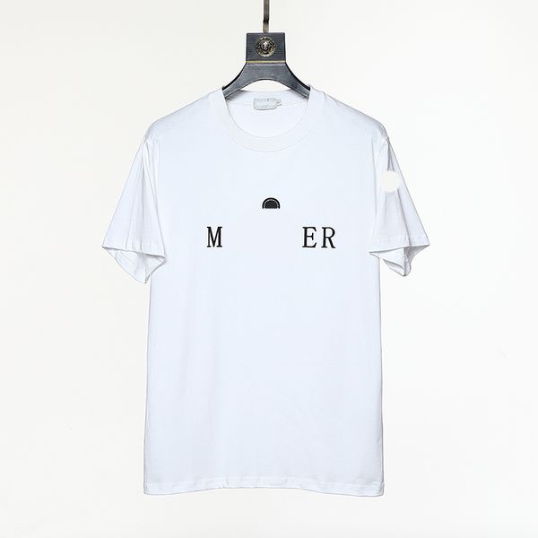 

designer mens t shirts women's embroidered badge letter print loose casual cotton polo short sleeve t shirt bottom size s/m//xl k0dl, White;black