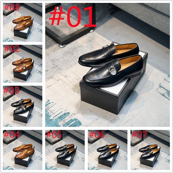 

g9/11model 2023 brogue formal shoes men dress leather shoes fashion men flats shoes genuine retro pointed toe oxford male footwear zapatos, Black