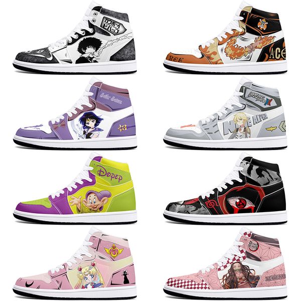 

New customized shoes diy sports basketball shoes 1s men women damping antiskid anime fashion customized figure sneakers 36-48 0001PVXS