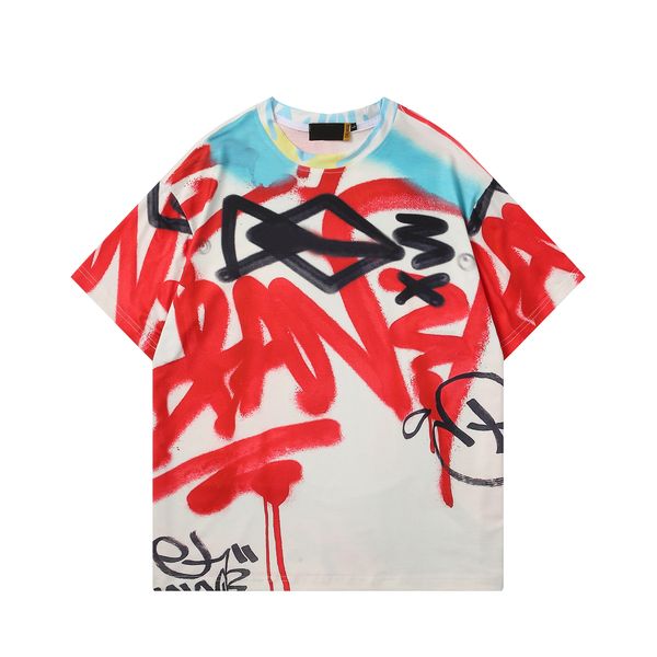 

2023 mens designer t shirt fashion print letters t-shirts quality casual womens short sleeve tees luxury hip hop streetwear tshirt summer cl, White;black