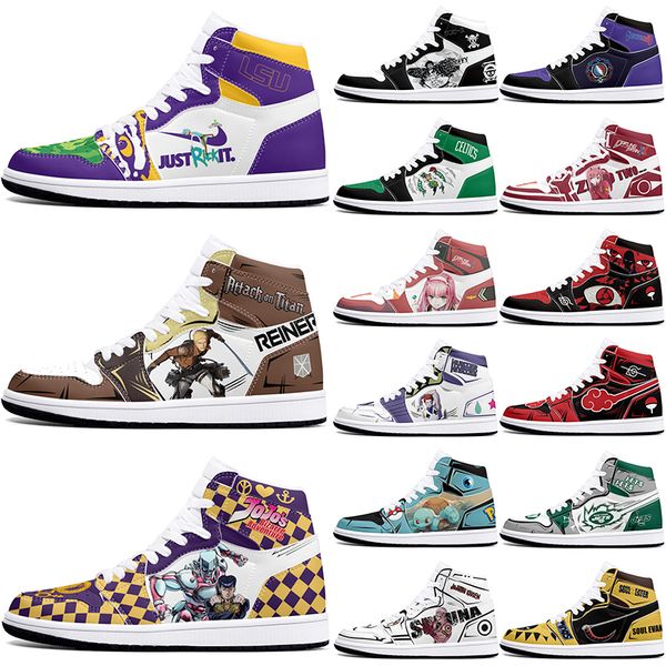 

New diy classics hot customized shoes sports basketball shoes 1s men women antiskid anime fahsion customized figure sneakers 36-48 301367