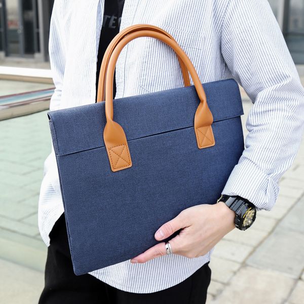 

business document package fixed portable briefcase inch inch computer conference bag printing trendy bag