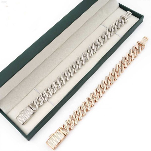 

fashion luxury jewelry miami vvs moissanite sterling silver cuban link chain