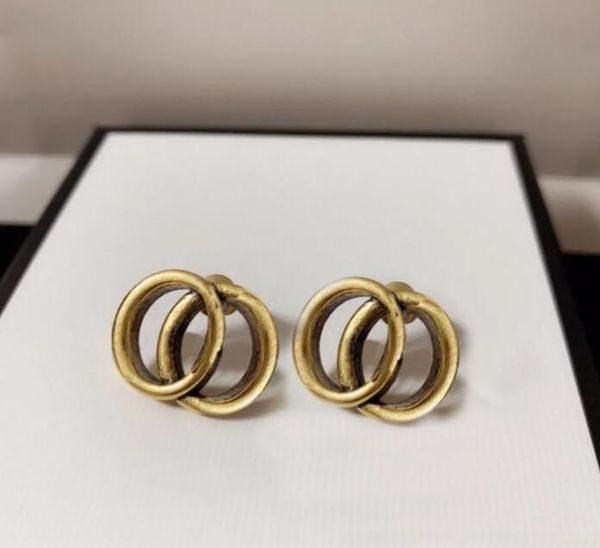 

fashion hoop earrings aretes orecchini for women party wedding lovers gift jewelry engagement with box 1217, Golden;silver