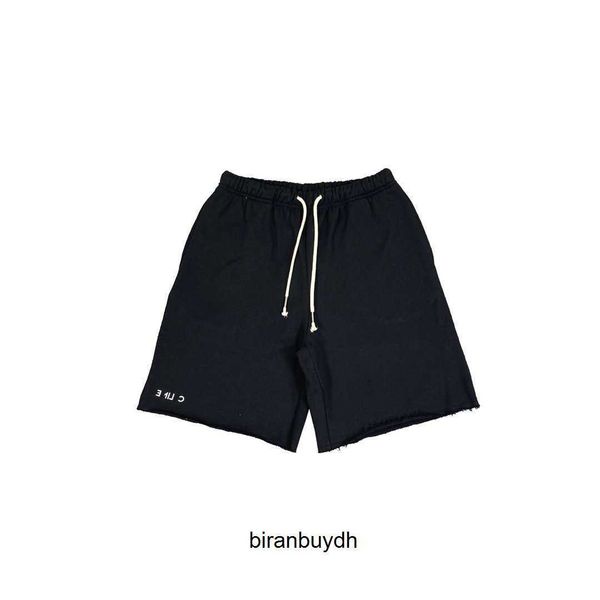 

designer men's shorts high edition luxury cel classic basic small letter matte embroidery and women's versatile capris, White;black