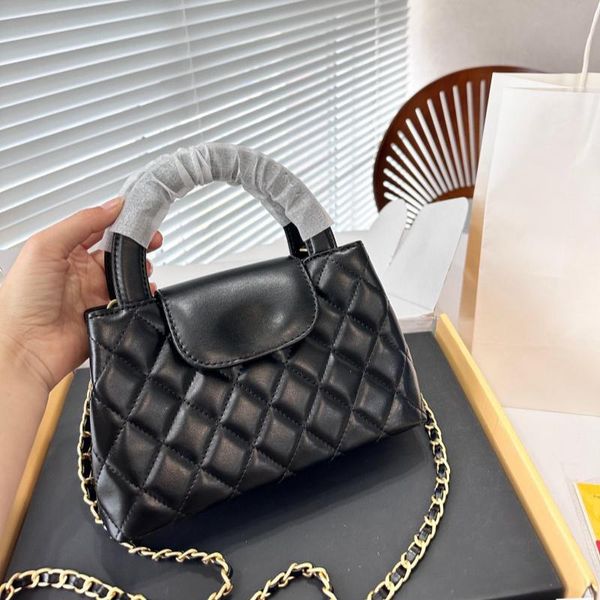 

Designer Women Luxury Shoulder Bag Crossbody Bag Purse Tote Wallet Handbag Purse Shopping Bag Fashion Classic Diamond Lattice Stitching C Home, Black