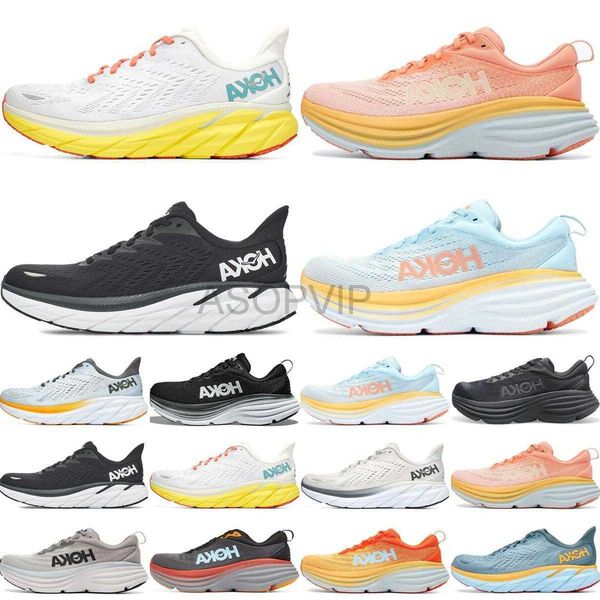 

running shoes hoka bondi cloud outdoor women men white green grey purple blue red climbing absorption outdoor sneakers sports trainers size