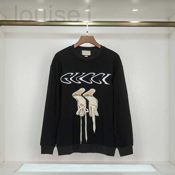 

men's hoodies & sweatshirts populardesign for men and women letters behind plus velvet high street hoodie sweater trend casual fashion, Black
