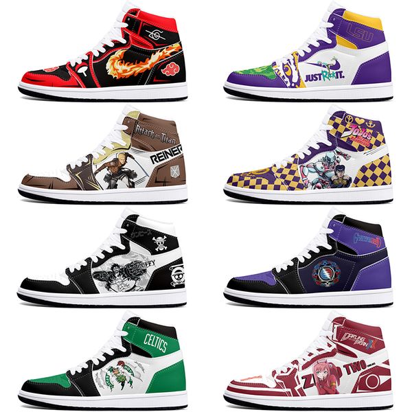 

New diy classics customized shoes sports basketball shoes 1s men women antiskid anime cool customized figure sneakers 36-48 309955