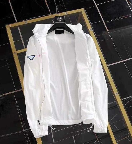 

men's jackets popular mens jacket hooded spring autumn style for men women windbreaker coat long sleeves fashion with zippers letters p, Black;brown