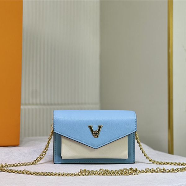 

designer luxury bags m63471 pochette lock me chain black leather shoulder luis crossbody bag ladies handbags purses