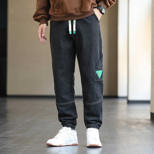 

2023 fashion brand new jeans versatile casual work wear jeans loose size junior men, Blue
