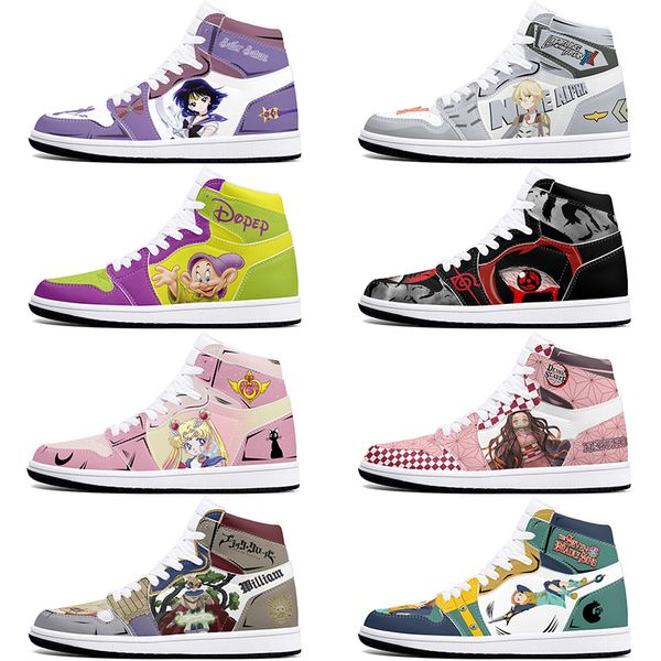 

New customized shoes diy sports basketball shoes 1s men women damping antiskid anime fashion customized figure sneakers 36-48 0001T3C0
