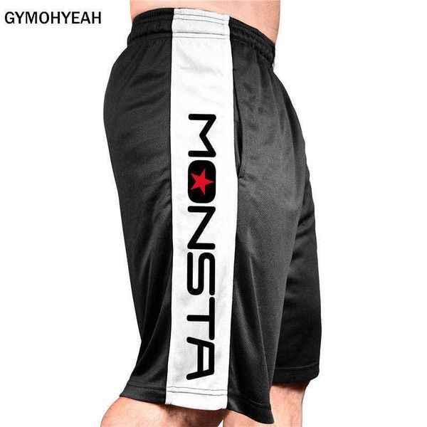 

men's shorts gymohyeah new mans summer 2019 streetwear men short gyms wear running fitness sweatpants hip pop male p230308, White;black