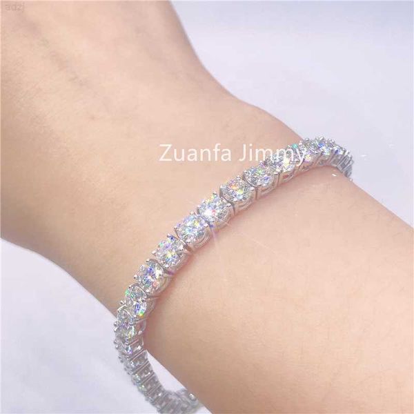 

selling man jewelry gra certificates 5mm stone vvs moissanite diamond tennis bracelets for gift, Silver