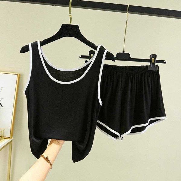 

modal cotton edge strap vest pajamas womens spring and summer thin casual large