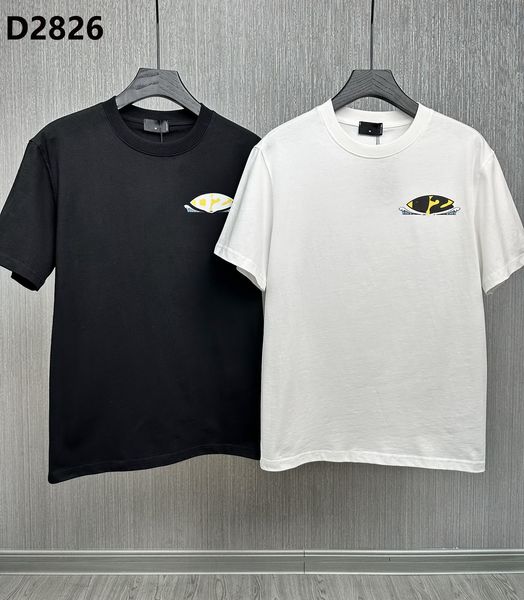 

23ss letter print men t-shirt d2 dsq cotton men's t-shirts shorts cotton tee poloshirt shirt men black t shirt tee hip hop men women t, White;black