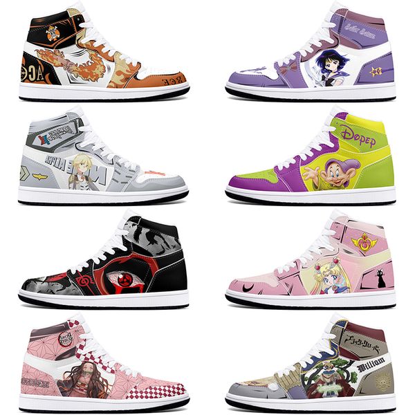 

New classics customized shoes diy sports basketball shoes 1s men women damping antiskid anime customized figure sneakers 36-48 0001RAYH