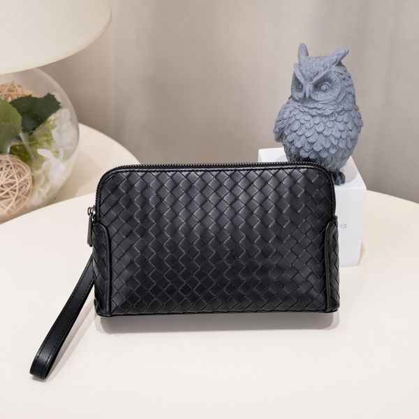 

designer bags 7a luxury quality intrecciato clutch detachable wrist strap cowhide handbags