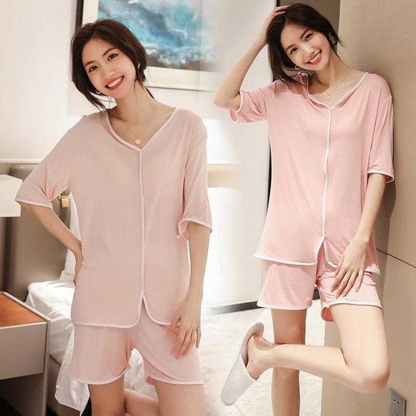 

spring and summer loose large size slimming edge short sleeve shorts fairy home