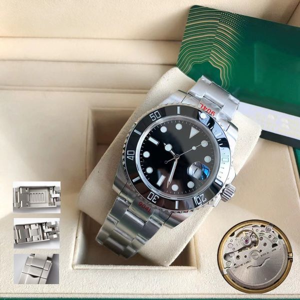 

Super men's automatic ceramic full stainless steel luminous waterproof relojes de lujo para hombre sapphire glass super watch, White