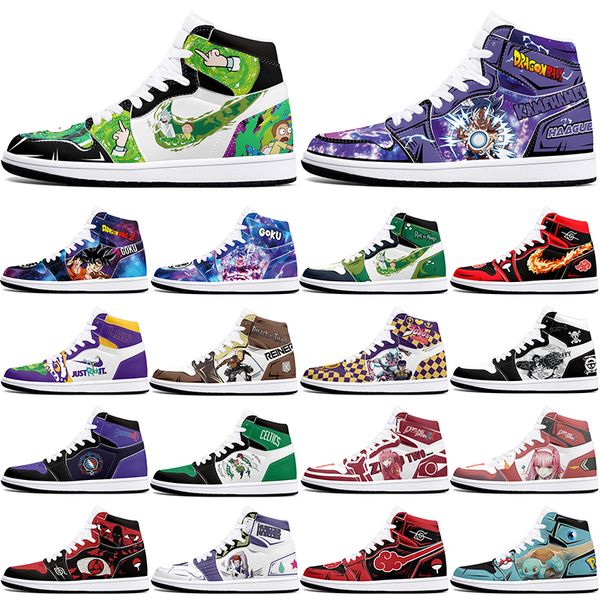 

New diy classics hot customized shoes sports basketball shoes 1s men women antiskid anime customized figure sneakers 36-48 00025DKR