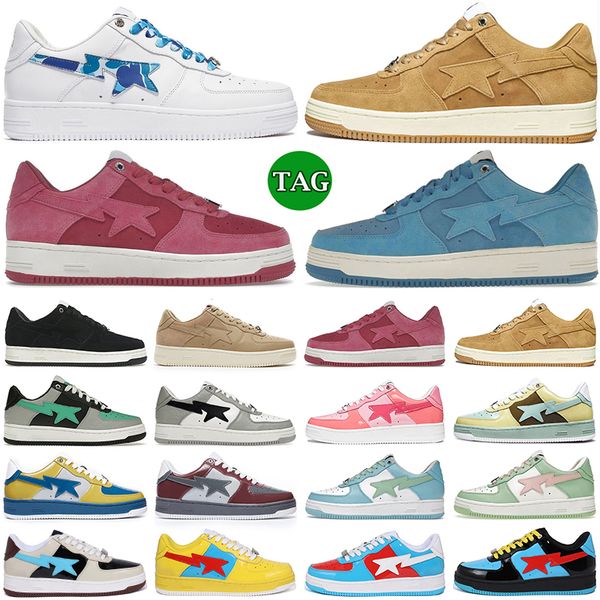 

designer casual shoes sneakers jjjjound white camo green black leather pastel blue for men women trainers jogging size 36-45