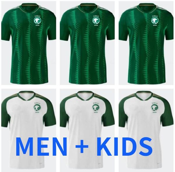 

2023 2024 saudi arabia soccer jerseys firas salem saleh sultan bahebri hassan asiri muwallad abed kanno national team home away 23 24 footba, Black;yellow